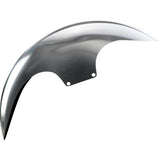 PAUL YAFFE BAGGER NATION 1401-0944 PYO:CAFE-19-14L-S Real Steel Cafe Front Fender - 19" Wheel - With Satin Adapters