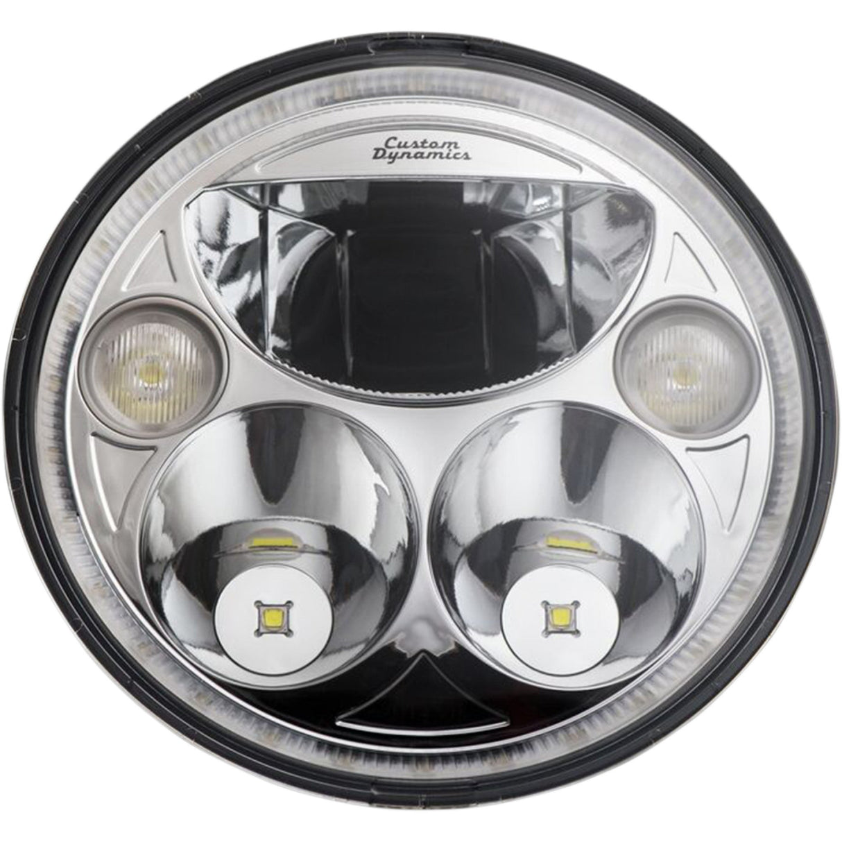 CUSTOM DYNAMICS 2001-1573 CDTB-7-I-C 7" TruBEAM® Headlamp chrome - chief
