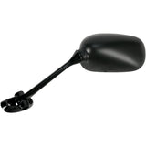EMGO 0640-0713 20-97212 OEM-Style Replacement Mirror Mirror - Side View - Oval - Black - Left
