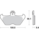 SBS 1722-0704 703HS HS Street Excel Sintered Front Brake Pads HS Brake Pads - BMW - 703HS