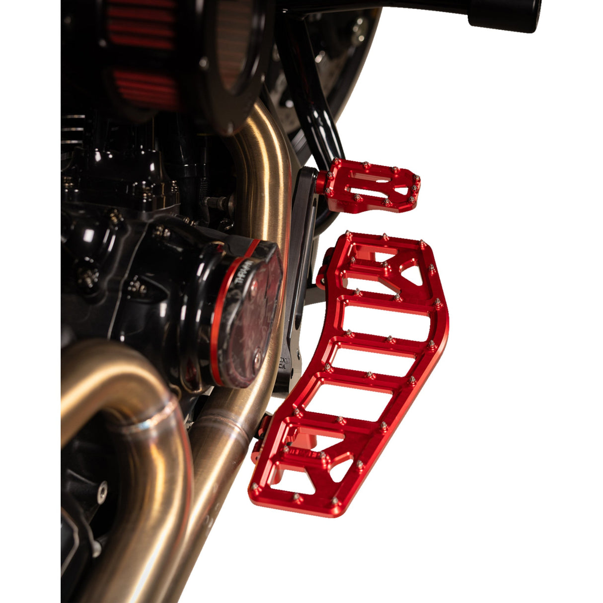 Thrashin Supply CO. Aggressor Floorboards Red - TSC-2219-2 For Harley Touring 1984-2026