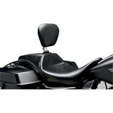 LePera Outcast Daddy Long Legs Seat Full-Length With Backrest Smooth Black - LK-987DLBR For Harley Touring 2008-2024