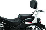 Kuryakyn Fixed Mounts Multi-Purpose Driver & Passenger Backrest Black - 7081 For Harley Softail 2018-2021