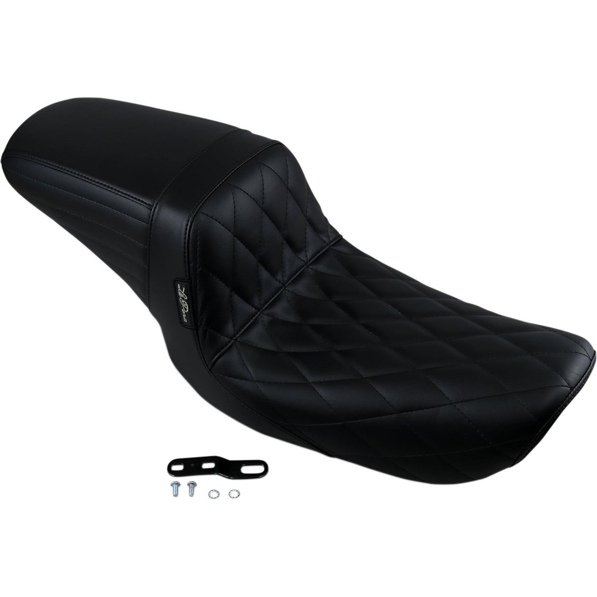 LePera Kickflip Seat — Diamond Black - LN-591DM For Harley Dyna 1999-2003