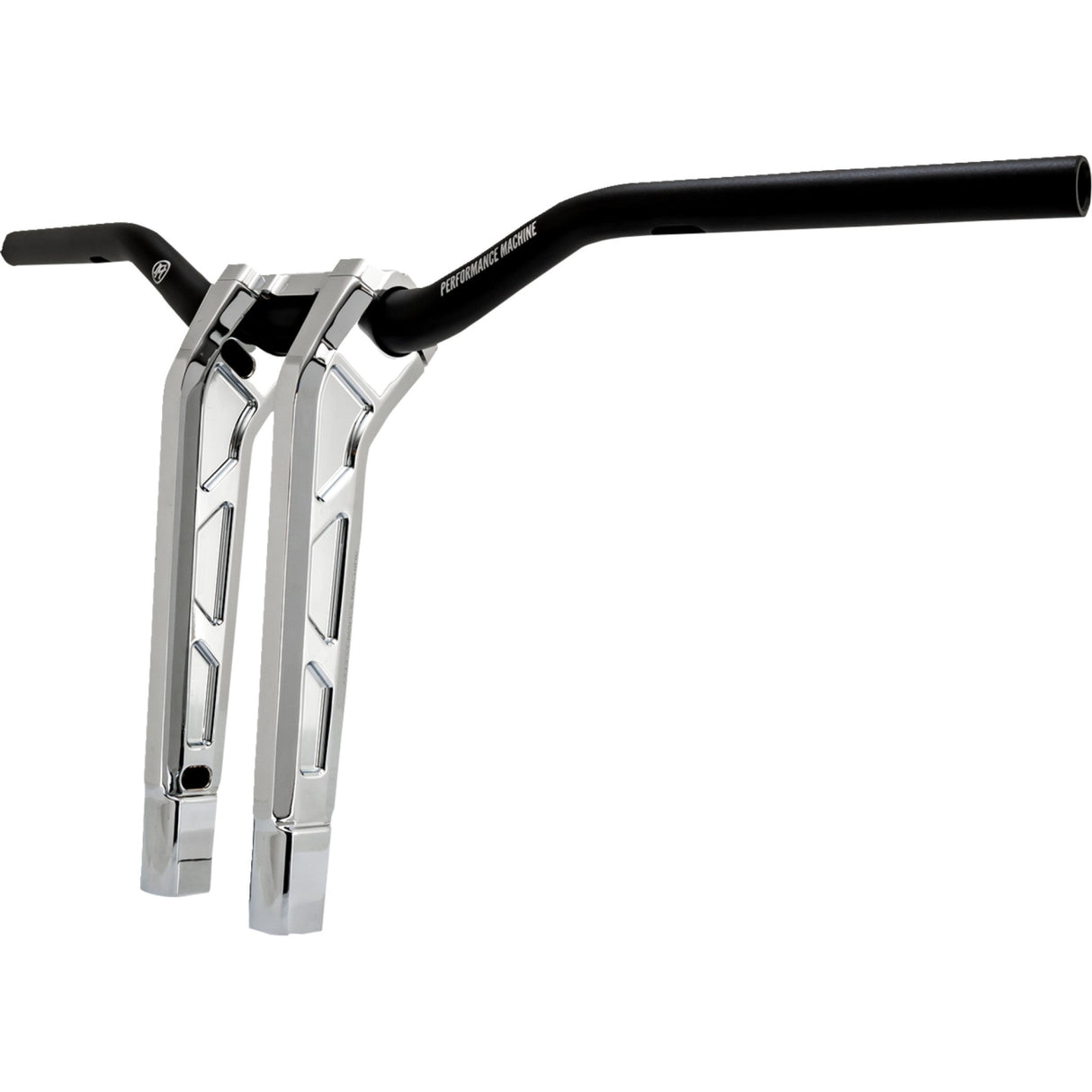 PERFORMANCE MACHINE (PM) 0602-1565 0208-2197M-CH Phatbar & Riser Kit internal wiring/gauge mount holes - 11-1/2" - chrome