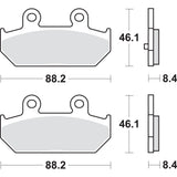 SBS 1721-1641 182MS MS Scooter Maxi Sintered Brake Pads Scooter Brake Pads - Burgman