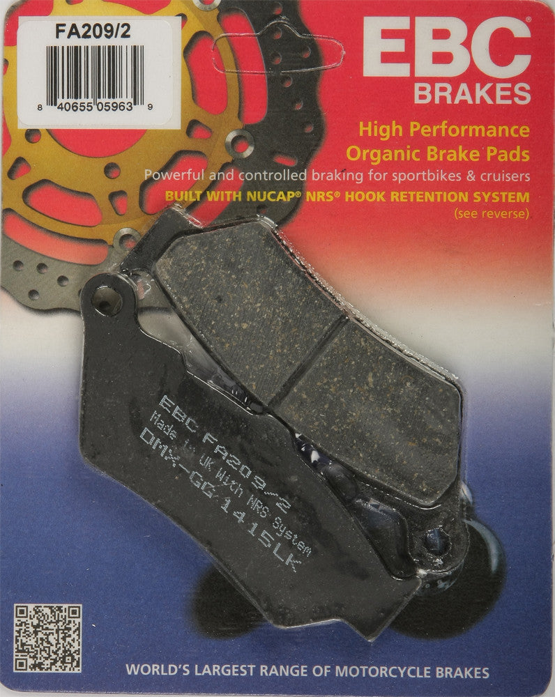 Ebc 15-209/2 FA209/2 BRAKE PADS