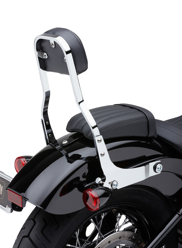 Cobra Short Sissy Bar Chrome Flst C N S SC - 602-1204 For Harley Softail 2000-2017