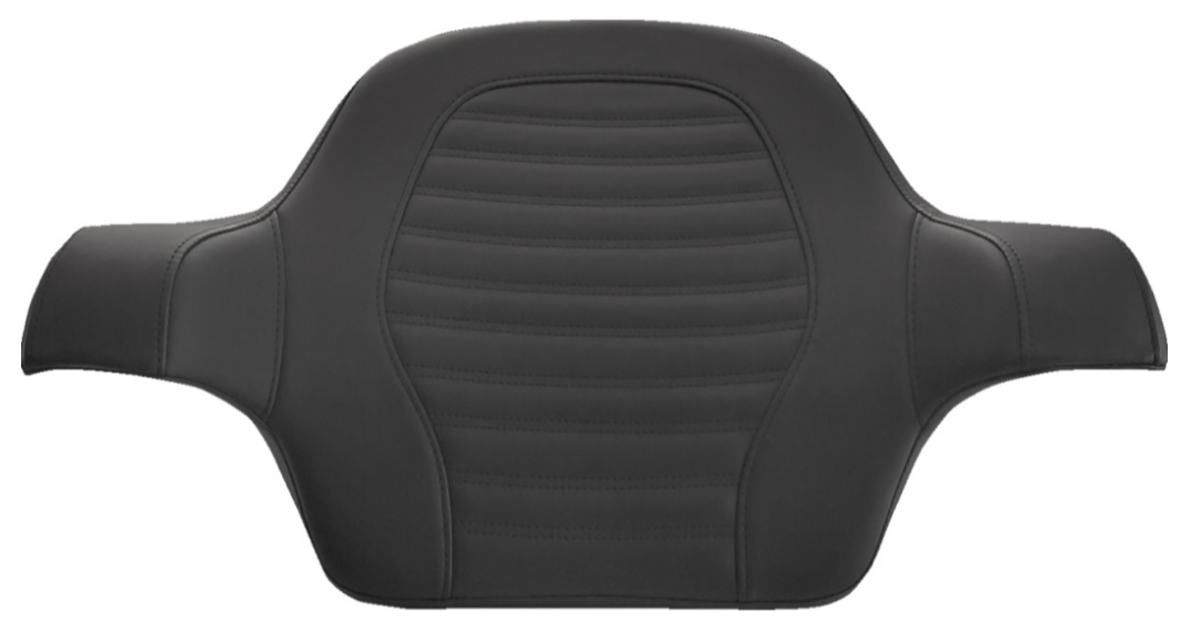 Saddlemen Tour Pak® Backrest Pad Slim Roll & Pleat Black - 814-07-TPACK-RP For Harley Touring 2014-2026