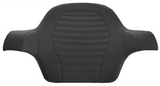 Saddlemen Tour Pak® Backrest Pad Slim Roll & Pleat Black - 814-07-TPACK-RP For Harley Touring 2014-2026