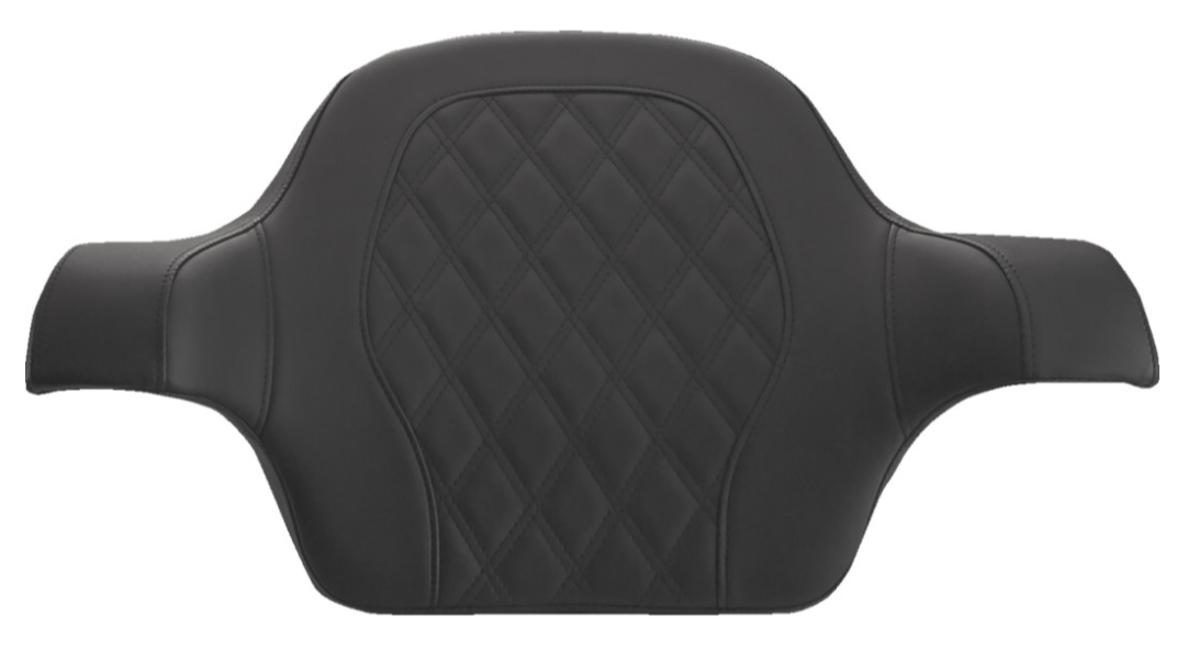 Saddlemen Tour Pak® Backrest Pad Step-Up Lattice Stitch Black - 814-07-TPACK-SU For Harley Touring 2014-2026
