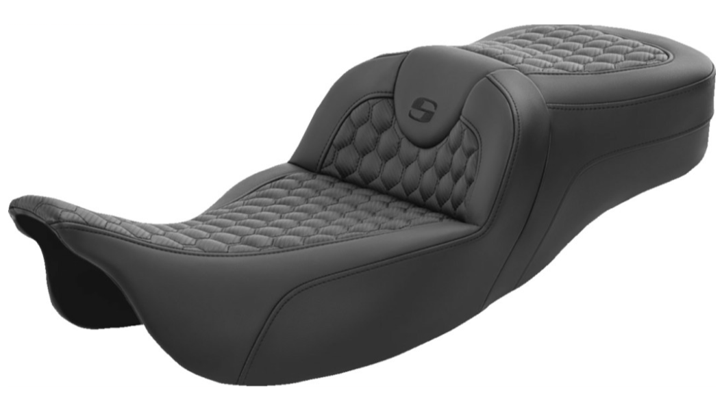 Saddlemen Honeycomb Roadsofa™ Seat Honeycomb Extended Reach - 808-07B-190 For Harley Touring 2008-2025