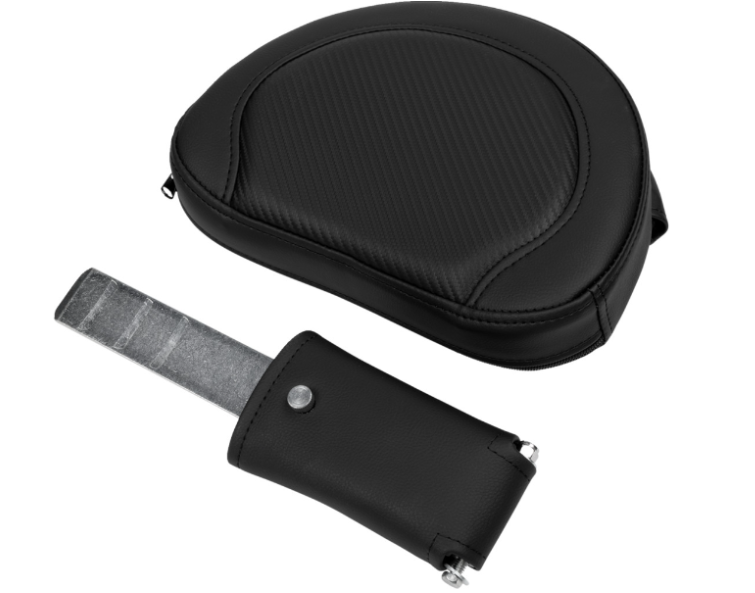 Saddlemen Roadsofa™ Carbon Fiber Seat Black Stitch Backrest - 808-07B-186B0 For Harley Touring 2008-2023