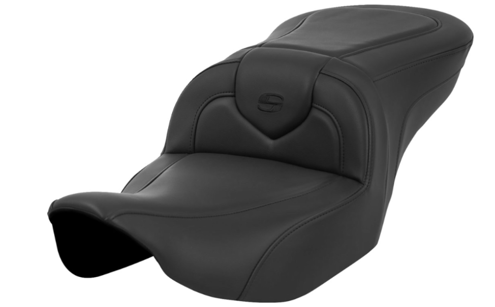 Saddlemen Roadsofa™ Seat Without Backrest Black Stitching - 823-07-187 For Harley Touring 2023-2026