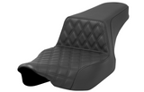 Saddlemen Step-Up Seat Front Lattice Stitch Black - 823-07-172 For Harley Touring 2023-2026
