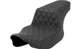 Saddlemen Step-Up Seat Front Rear Lattice Stitch Black - 823-07-175 For Harley Touring 2023-2026