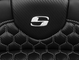 Saddlemen Roadsofa™ Extended Reach Seat With Backrest Honeycomb Silver Stitch - 823-07-190B5 For Harley Touring 2023-2026