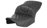 Saddlemen Roadsofa™ Lattice Stitch Seat Without Backrest Carbon Fiber - 823-07-20600 For Harley Touring 2023-2026