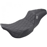 Saddlemen Pro Series SDC Performance Grip Seat Without Backrest Lattice Stitch - SC80807DB For Harley Touring 2008-2024