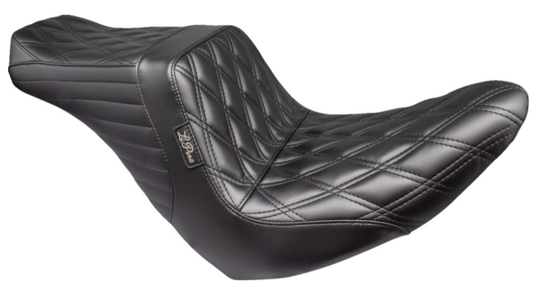 LePera Tailwhip Up Front Seat Double Diamond Black - LYRU-580DD For Harley Softail 2018-2024
