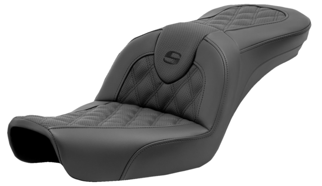Saddlemen Roadsofa™ Lattice Stitch Seat Without Backrest - 896-04-182 For Harley Dyna 1996-2003
