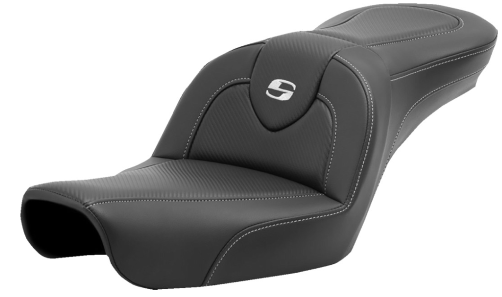 Saddlemen Roadsofa™ Carbon Fiber Seat Without Backrest - 896-04-185 For Harley Dyna 1996-2003