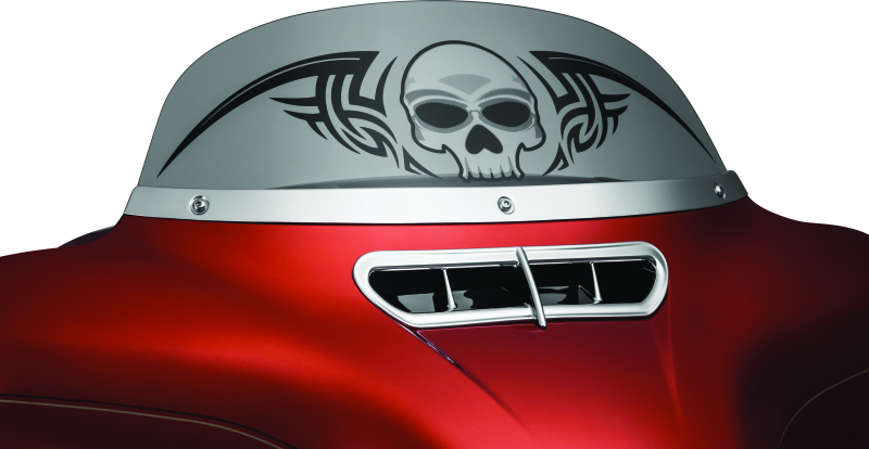Kuryakyn 1387 Smooth Windshield Trim 14-Up Touring Chrome