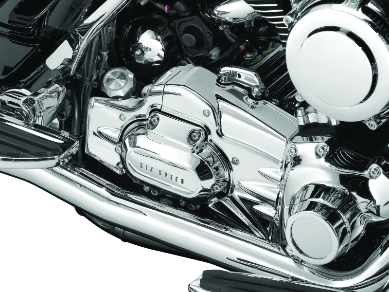 Kuryakyn Transmission Shroud With True Dual Exhaust - 7877 For Harley Touring 2007-2008
