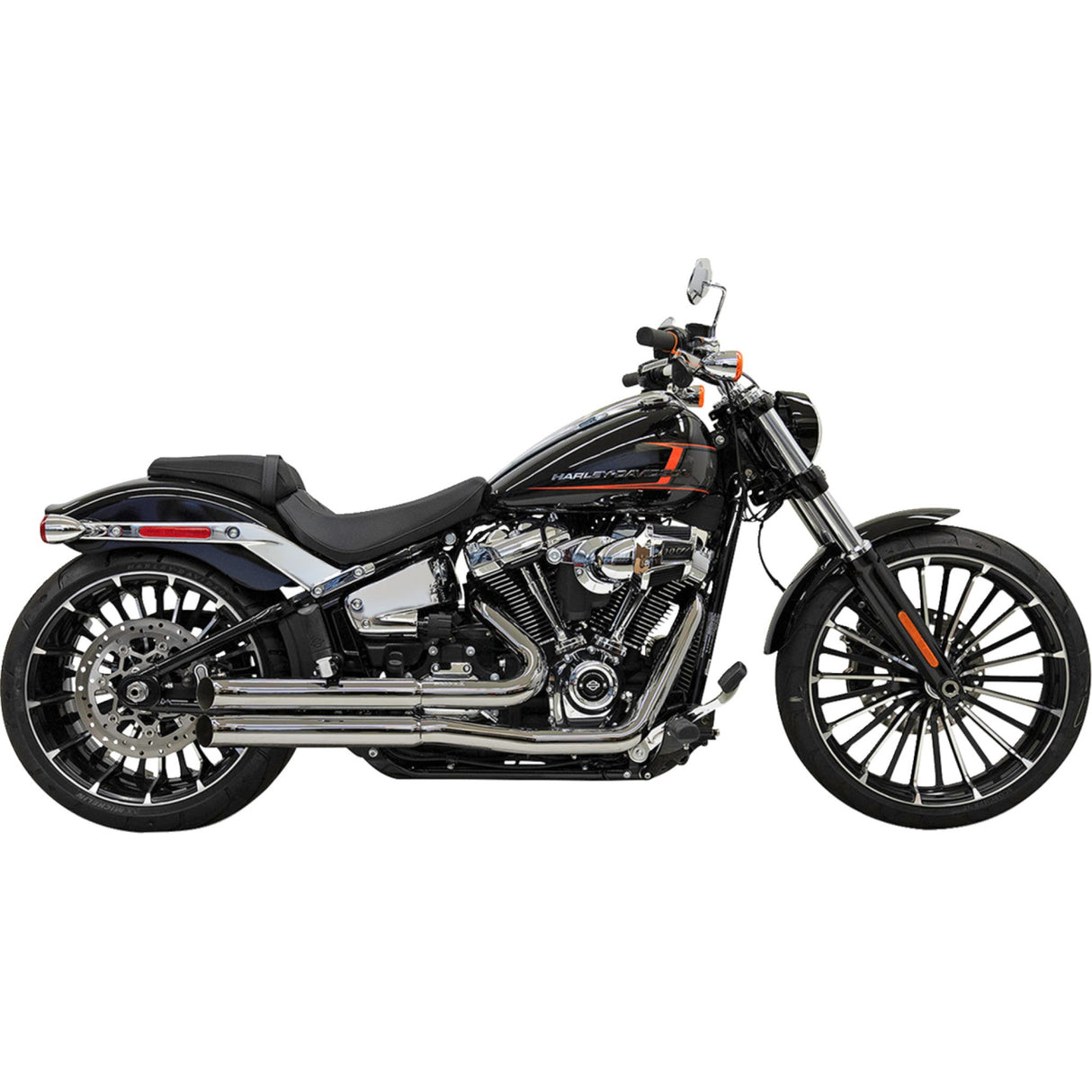 Bassani Xhaust Prostreet 2-Into-2 Exhaust System - 1S34D For Harley Softail 2018-2025