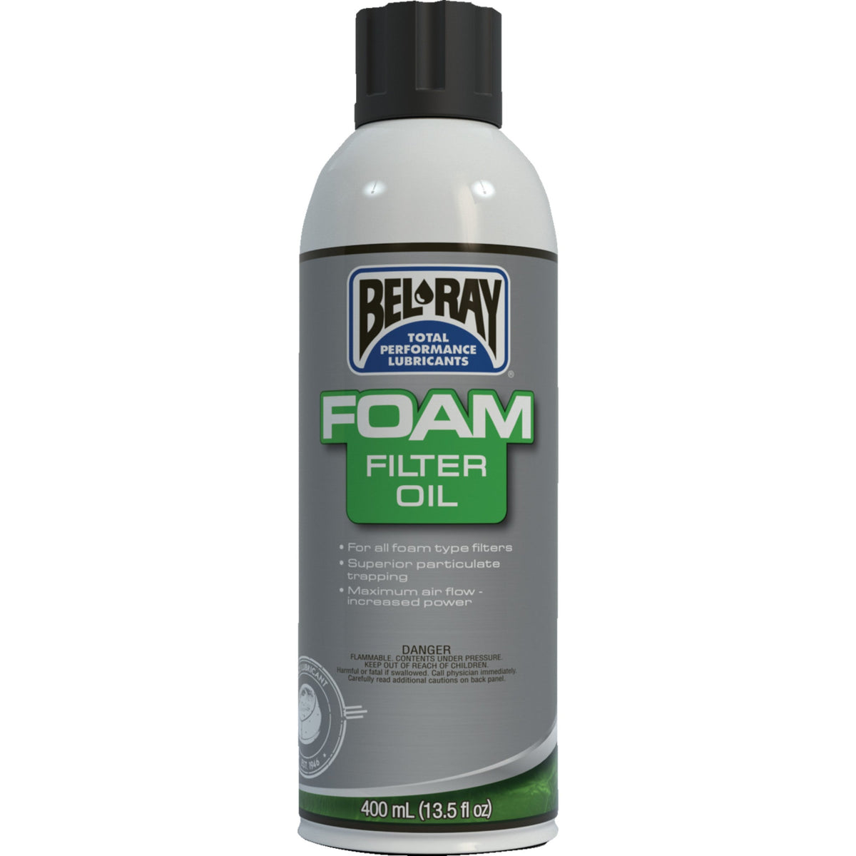 BEL-RAY 3610-0040 99200-A400W Foam Filter Oil 400ml - aerosol – Black ...
