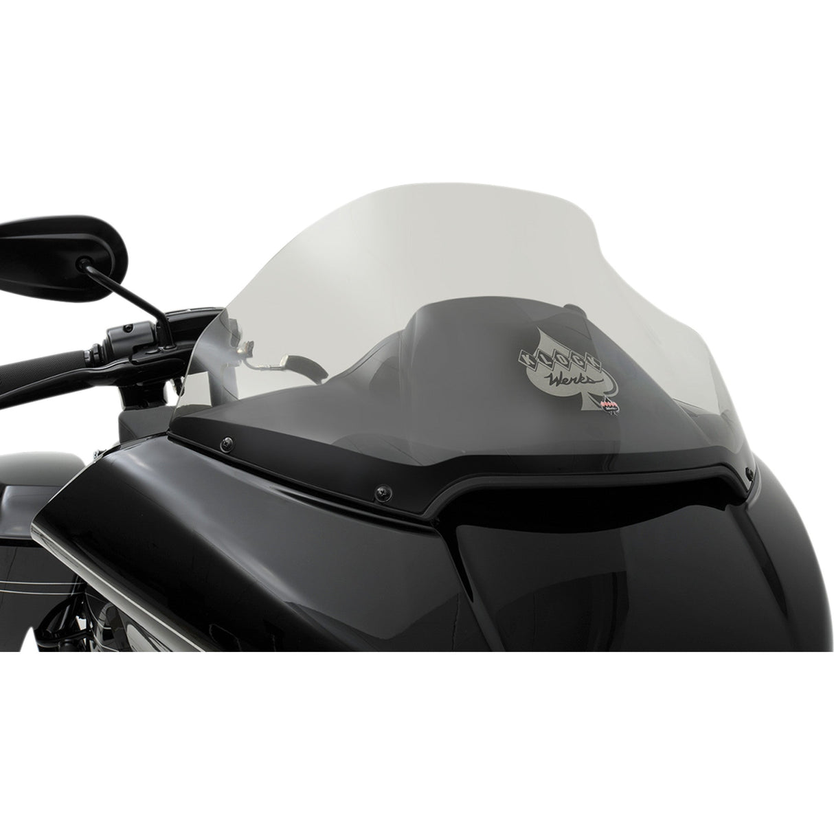 Klock Werks Sport Flare® Windshield 14" Dark Smoke - KWW-01-0317 For Harley Road Glide 2015-2025