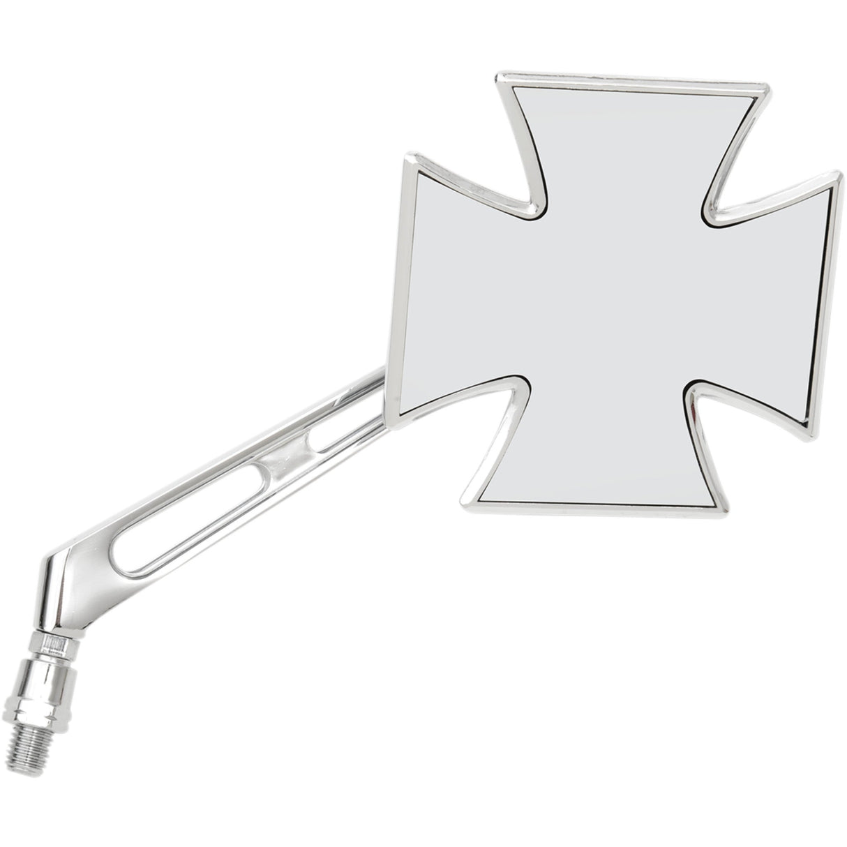 EMGO 0640-0293 20-34863A Maltese Cross Mirror Mirror - Maltese - Side View - Cross - Chrome - Right - Universal
