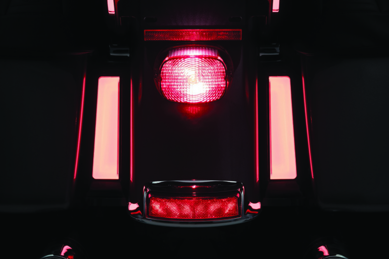 Kuryakyn Tracer L.e.d. Inserts For Saddlebag Supports Black - 2901 For Harley Touring 2014-2021
