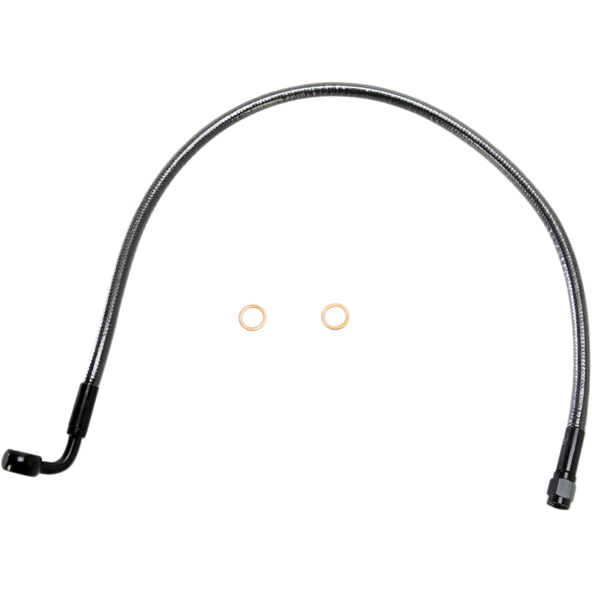 MAGNUM SHIELDING 1741-4089 AS47222 Alternate Length Designer Series ABS-Specific Front Brake Line Kit - 10 mm-90° - 22" - Black Pearl