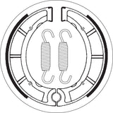 SBS 1723-0443 2035 Offroad Brake Shoes Brake Shoes - Yamaha