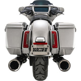 VANCE & HINES 1801-1801 16468 Hi-Output Slip-On Mufflers - Dark Chrome - 4-1/2"