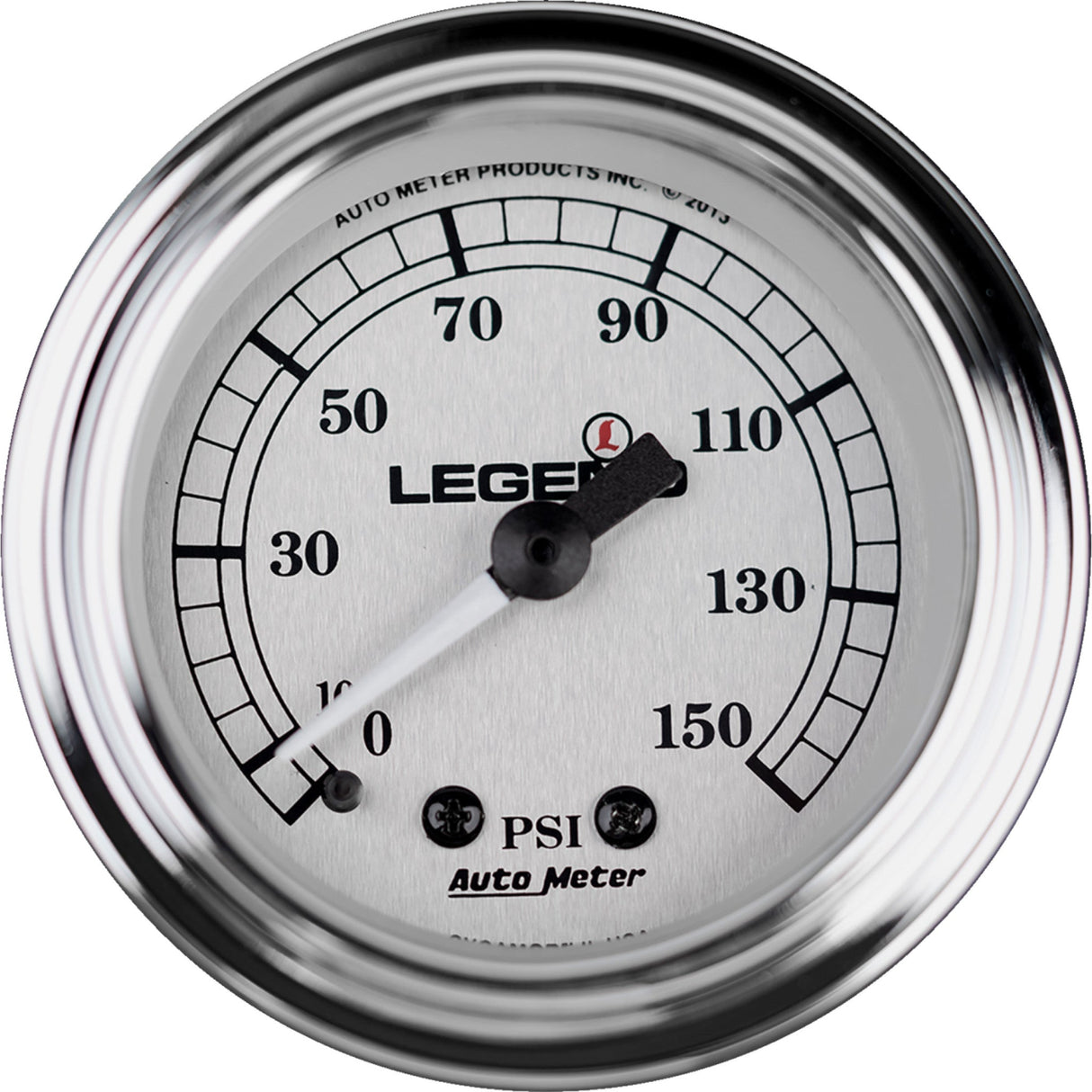 Legend Suspension Fairing Mounted LED Backlit PSI Gauges Silver For Harley Touring 1997-2013