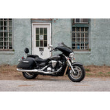 MEMPHIS SHADES 2350-0128 MEM0918 Slotted Stainless Steel Batwing Fairing Trim Fairing Windshield Trim - Stainless Steel - Polished - Slim