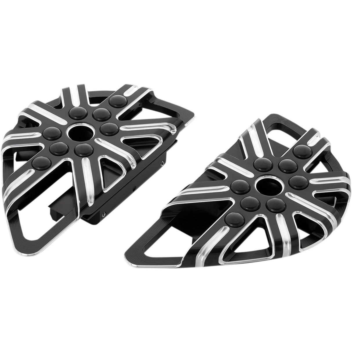 Arlen Ness 10 Gauge Floorboards Passenger Black - 06-863 For Harley Motorcycles 1980-2026