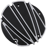 Covingtons Derby Cover Ripper Gloss Black 5 Hole - C1875-B For Harley Touring 2016-2023