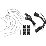 CUSTOM DYNAMICS 2040-2884 CD-SB-SIDE-SC Lower Saddlebag Side Marker LED Lights - Smoke - Chrome