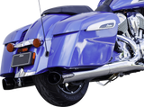 4" Broadhead Slip-On Mufflers - Slash Cut - Chrome - 1801-1765