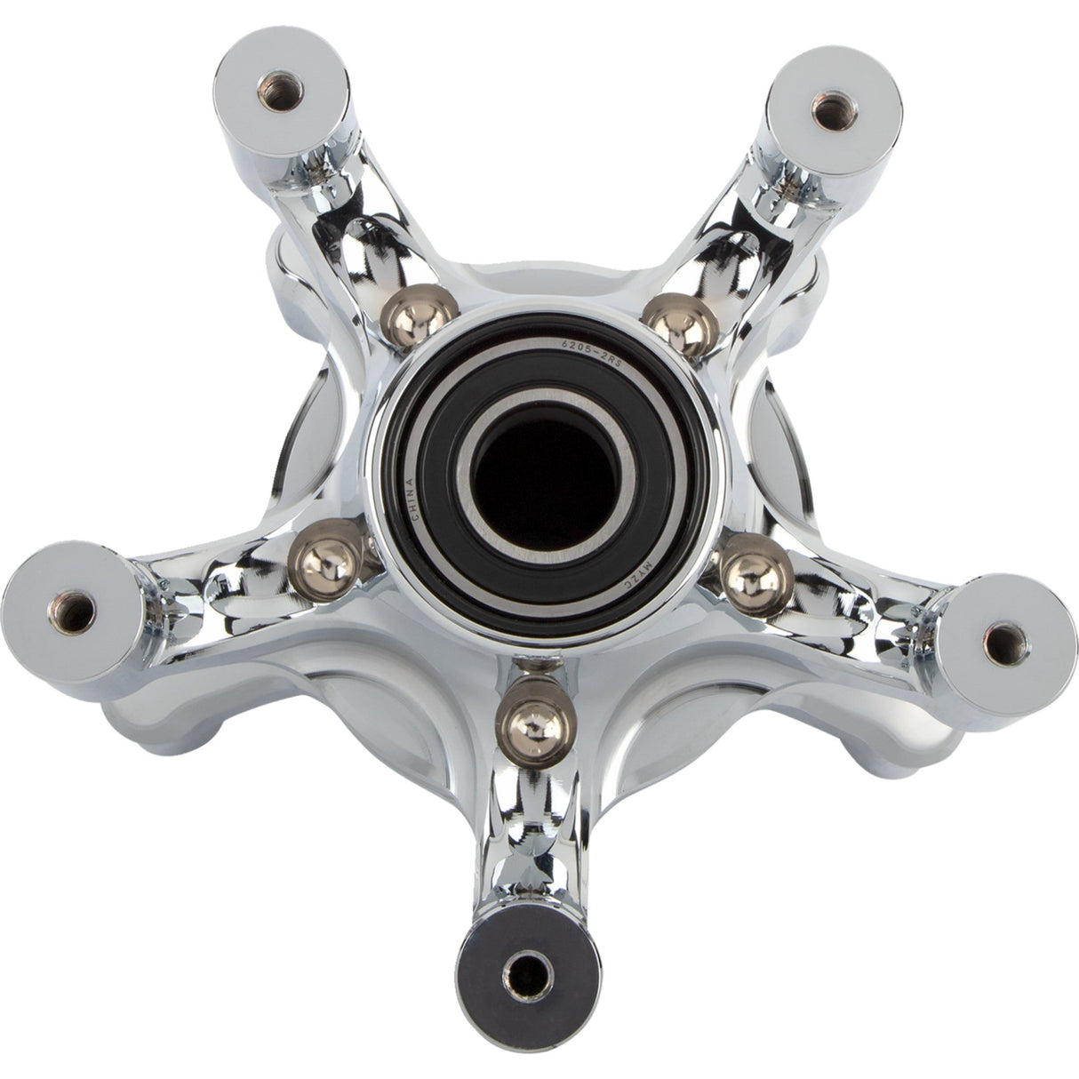Arlen Ness Spider Wheel Hub Dual Disc Front Chrome - 71-661 For Harley Touring 2008-2026