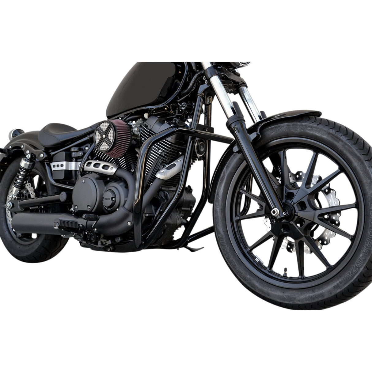 BARON 1624-0255 BA-7150-00B Full-Size Engine Guards Engine Guard - Black - Bolt