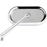 Arlen Ness Forged Oval Mirror Side View Oval Chrome Left - 13-171