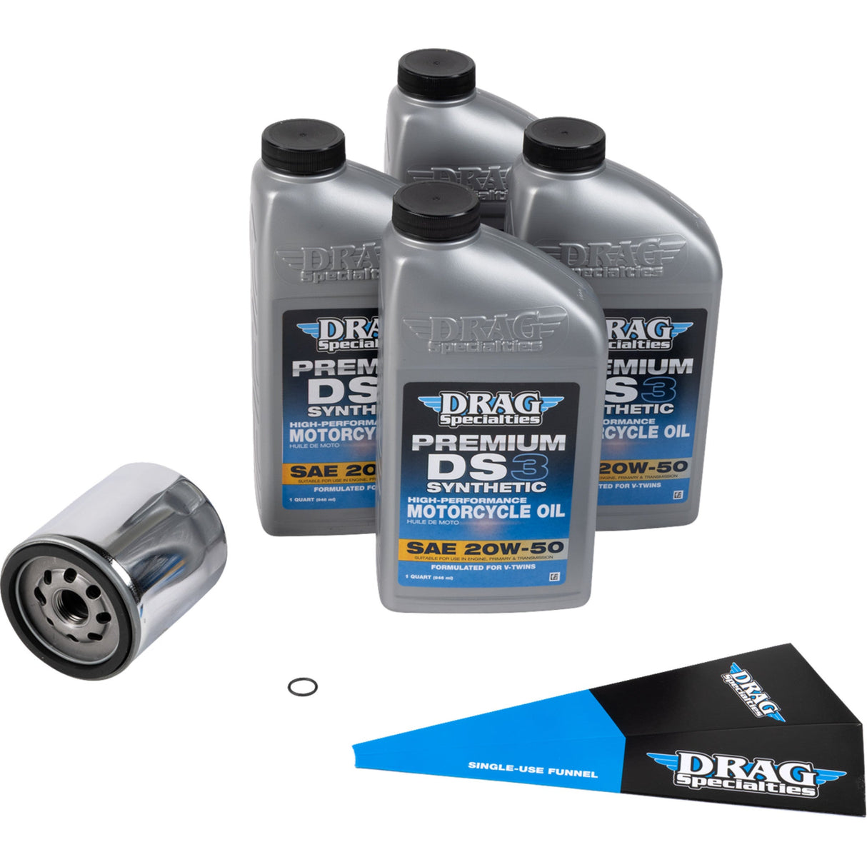 Drag Specialties Oil Change Kit - 3601-1039 For Harley Motorcycles 1999-2017