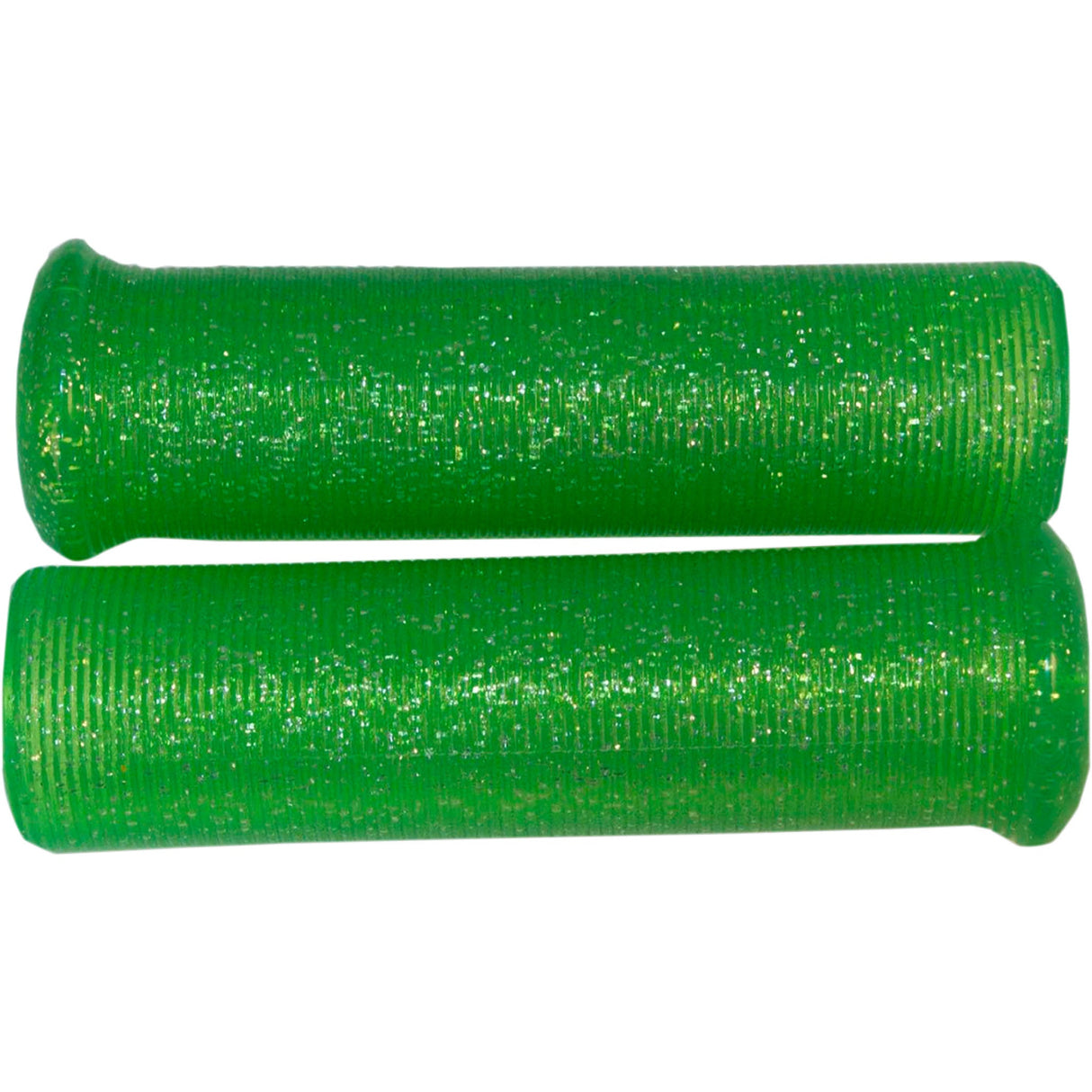 EMGO 0630-1763 42-21126 Star Fire Flake Grips Grips - Retro - Metal - 7/8" - Green