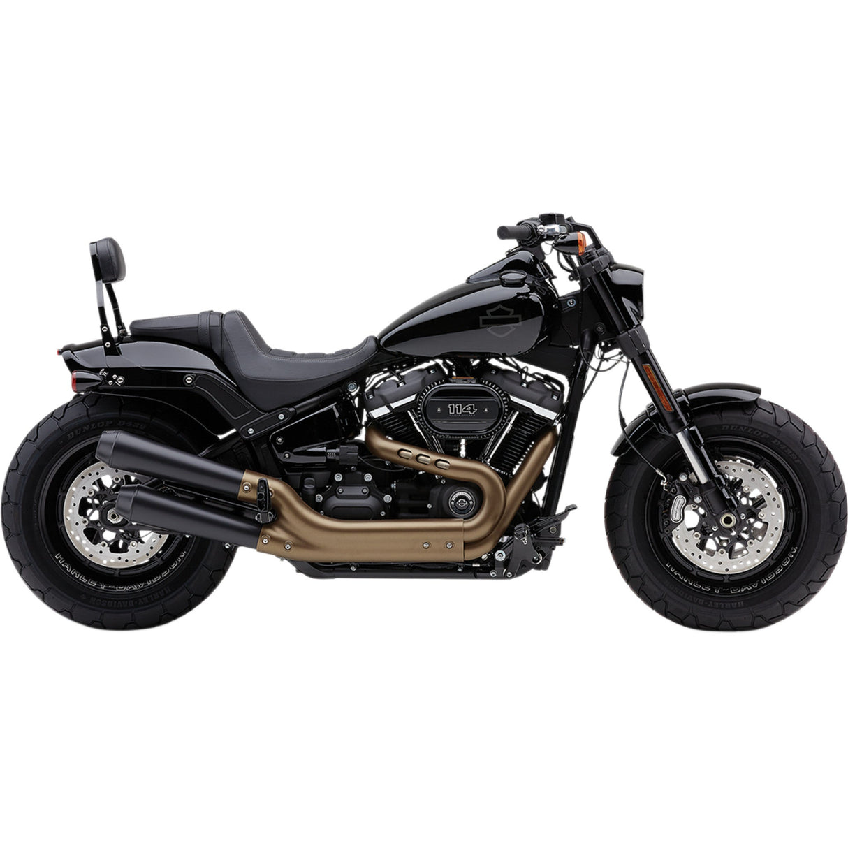 Cobra El Diablo Slip-On Mufflers Raven Black Fxfb S - 6046B For Harley Softail 2018-2023