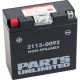 Parts Unlimited Battery - 2113-0092 Yamaha Motorcycles 1999-2022