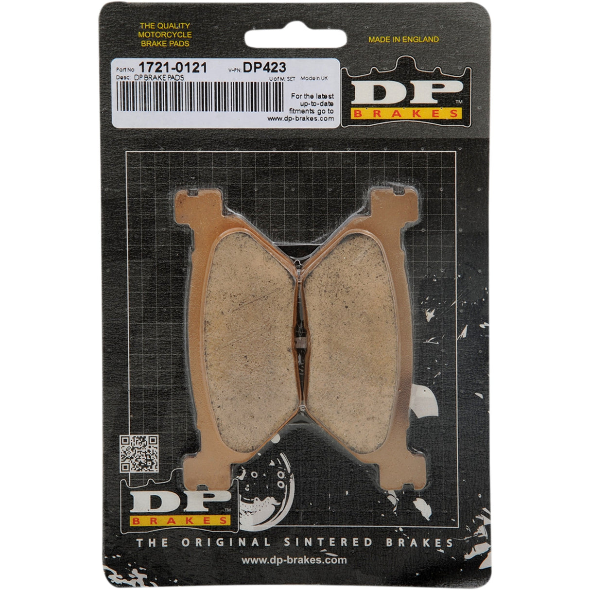 DP BRAKES 1721-0121 DP423 Standard DP Sintered Brake Pads Standard Brake Pads - Yamaha